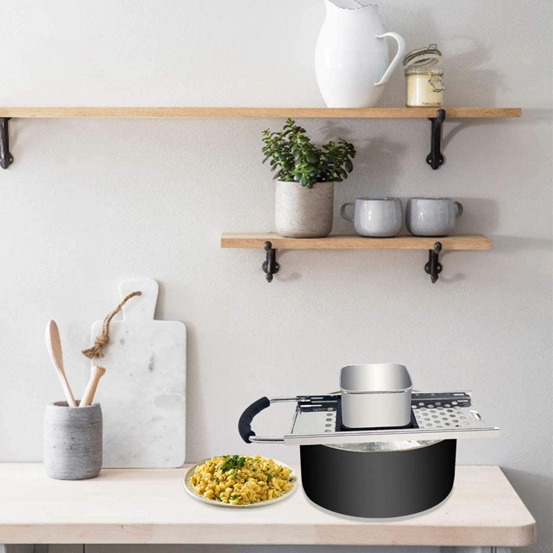 Dụng Cụ Làm Mì Sợi Bằng Thép Không Gỉ Với Tay Cầm Cao Su Thoải Mái