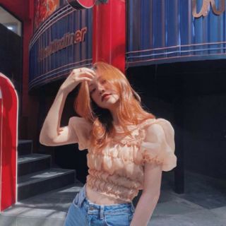 Áo croptop nhún thân tay phồng ( HOT TOP)kèm ảnh thật