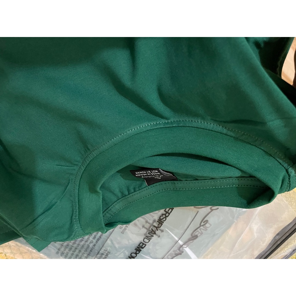 Áo phông trơn form rộng xanh rêu FFSTORE 100% cotton màu hot 2022 size to 40-70kg