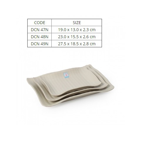 Dĩa Nhựa Melamine HCN Nhám Màu Nâu