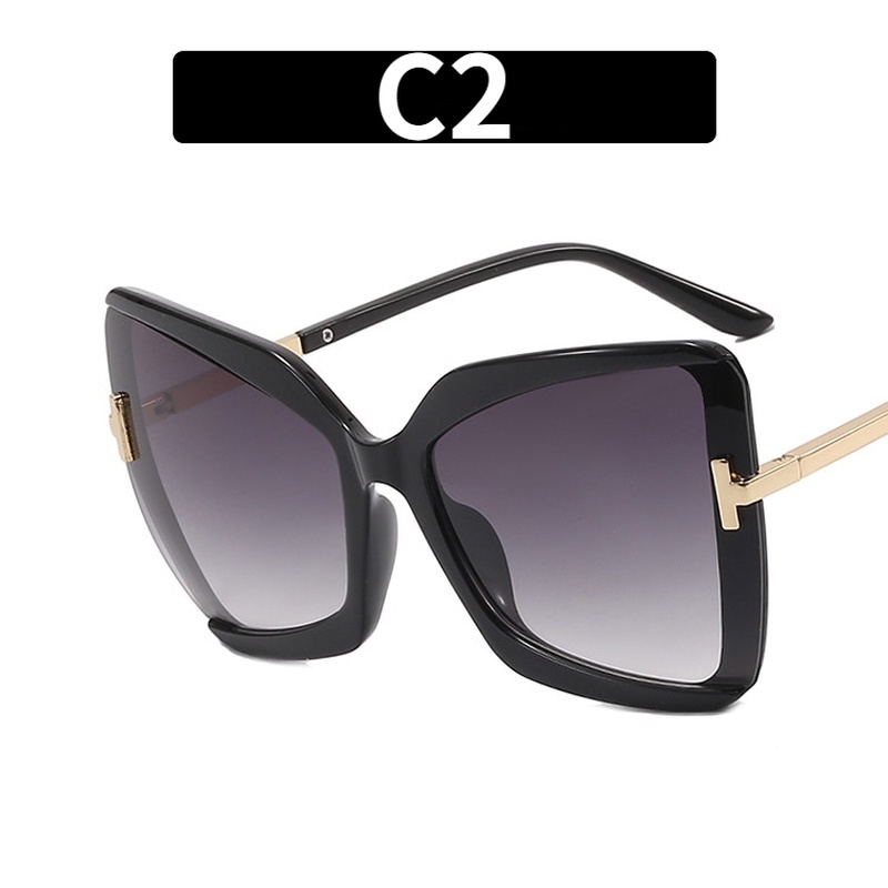 Kính Mát Thời Trang Gọng Mắt Mèo Cỡ Lớn Cá Tính Cho Nữ