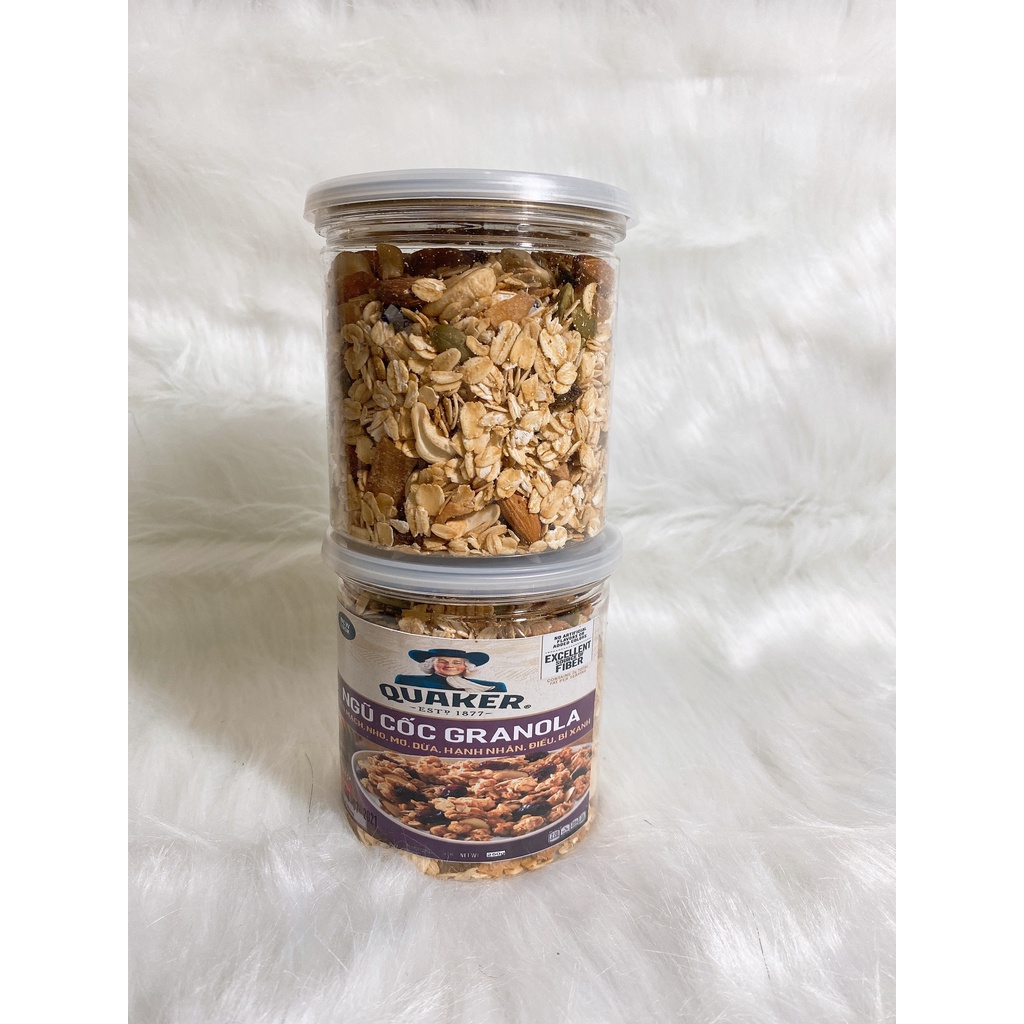 Granola thường mix các loại hạt vị Chocolate, Trà Xanh, Mật Ong, ăn kiêng, giảm cân.