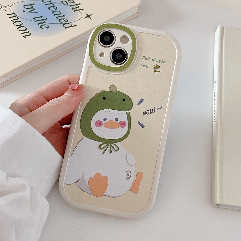 Ốp Điện Thoại Silicone Mềm Chống Sốc In Hình Vịt Hoạt Hình Cho iPhone 7 plus 8 plus X xs max xr 11 pro max 12 pro max 13 pro max