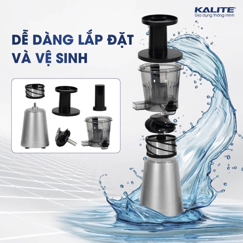 Máy Ép Chậm Mini Kalite KSJ4411 Công Suất 200W Ep Trái Cây Kiệt Bã