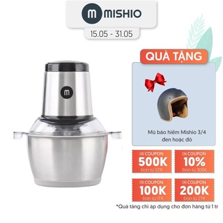 Mua  Mã ELHADEV giảm 4% đơn 300K  Máy xay thịt đa năng cối inox Mishio MK157 1.8L