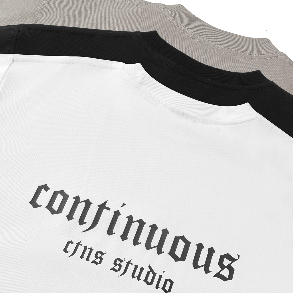 Áo thun local brand unisex nam nữ Continuous - CTNS tay lỡ basic tee