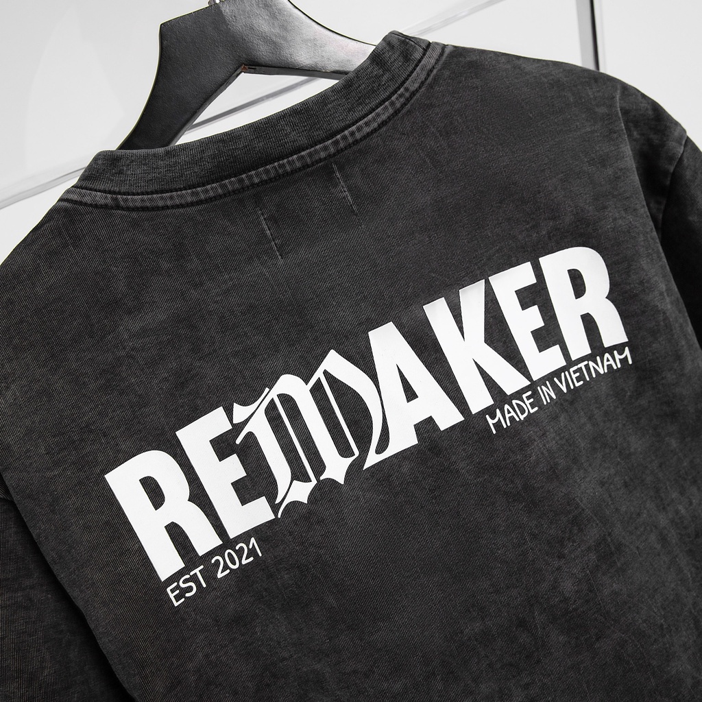 Áo Thun Unisex REMAKER Donumer Tee Oversize - Washed - Local Brand Chính Hãng