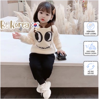 Bộ nỉ kute cho bé gái, bộ nỉ bông cao cấp cho bé yêu