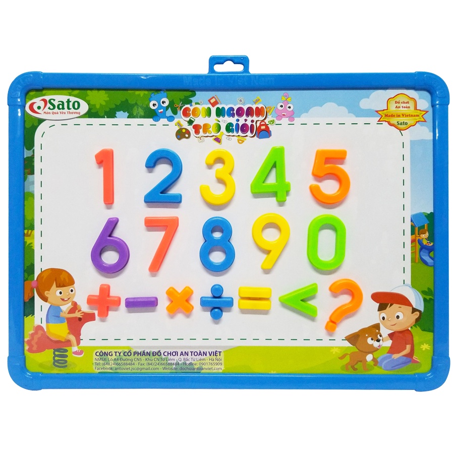 Bảng Nam Châm Giáo Dục Gồm Các Chữ Cái Tiếng Anh, Chữ Cái Tiêng Việt Và Số Đếm Cho Bé