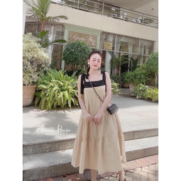 [Siêu Hot] Váy Maxi Be 2 Dây Buộc Nơ, Đầm Nữ Dáng Dài Siêu Xinh Có Ảnh Thật Kèm Video