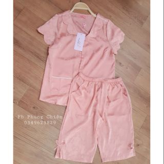 Bộ ngố lụa gấm nohk họa tiết GC