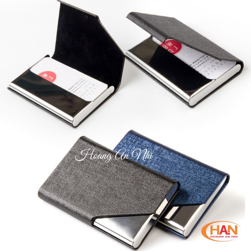 Ví đựng thẻ ATM, Namecard, card visit chất liệu PU kết hợp Inox M680