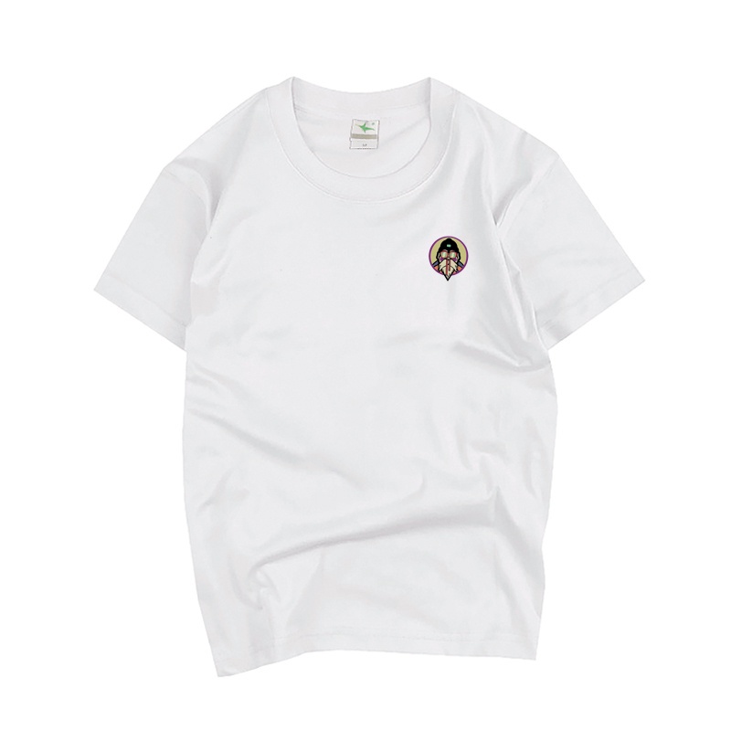 Áo thun tay lỡ form rộng in họa tiết lông vũ phong cách Hong Kong thời trang mùa hè cho nam