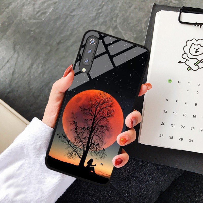 Ốp lưng Xiaomi Mi 9 / Mi 9 SE / Mi 9 Pro / Mi 9 Lite ép kính chống bể hình phong cảnh