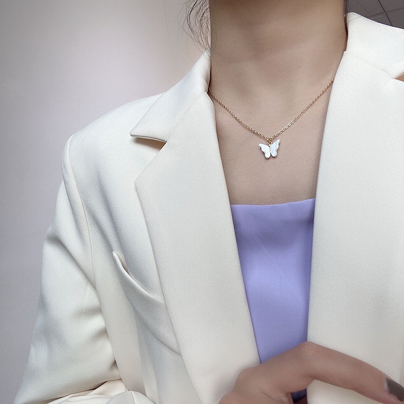 Vòng cổ sợi xích mặt dây đơn giản thời trang