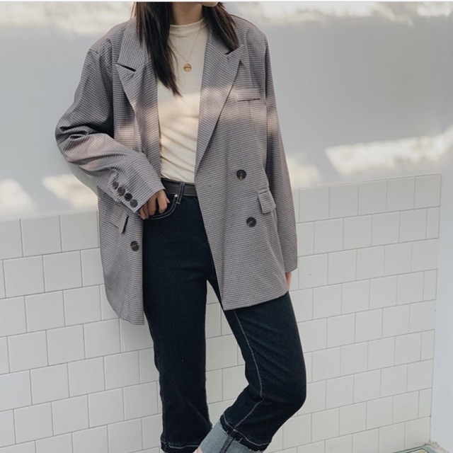 Áo blazer kẻ caro 8845