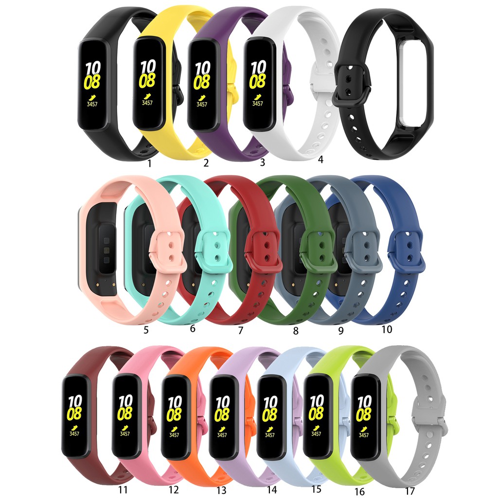 Dây Đeo Silicon Cho Đồng Hồ Thông Minh Samsung Galaxy Fit2 SM-R220