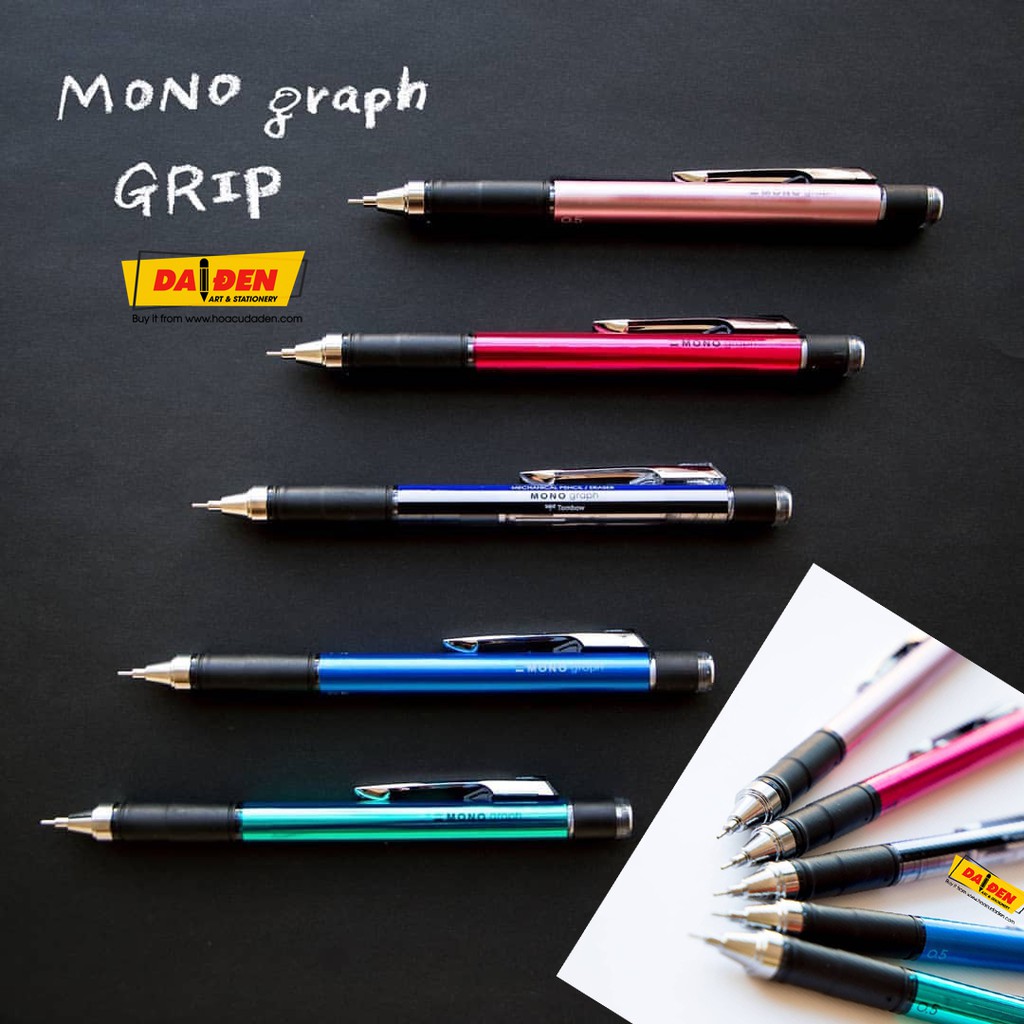 [DA ĐEN] Bút Chì Bấm Tombow Mono Grip 0.5mm