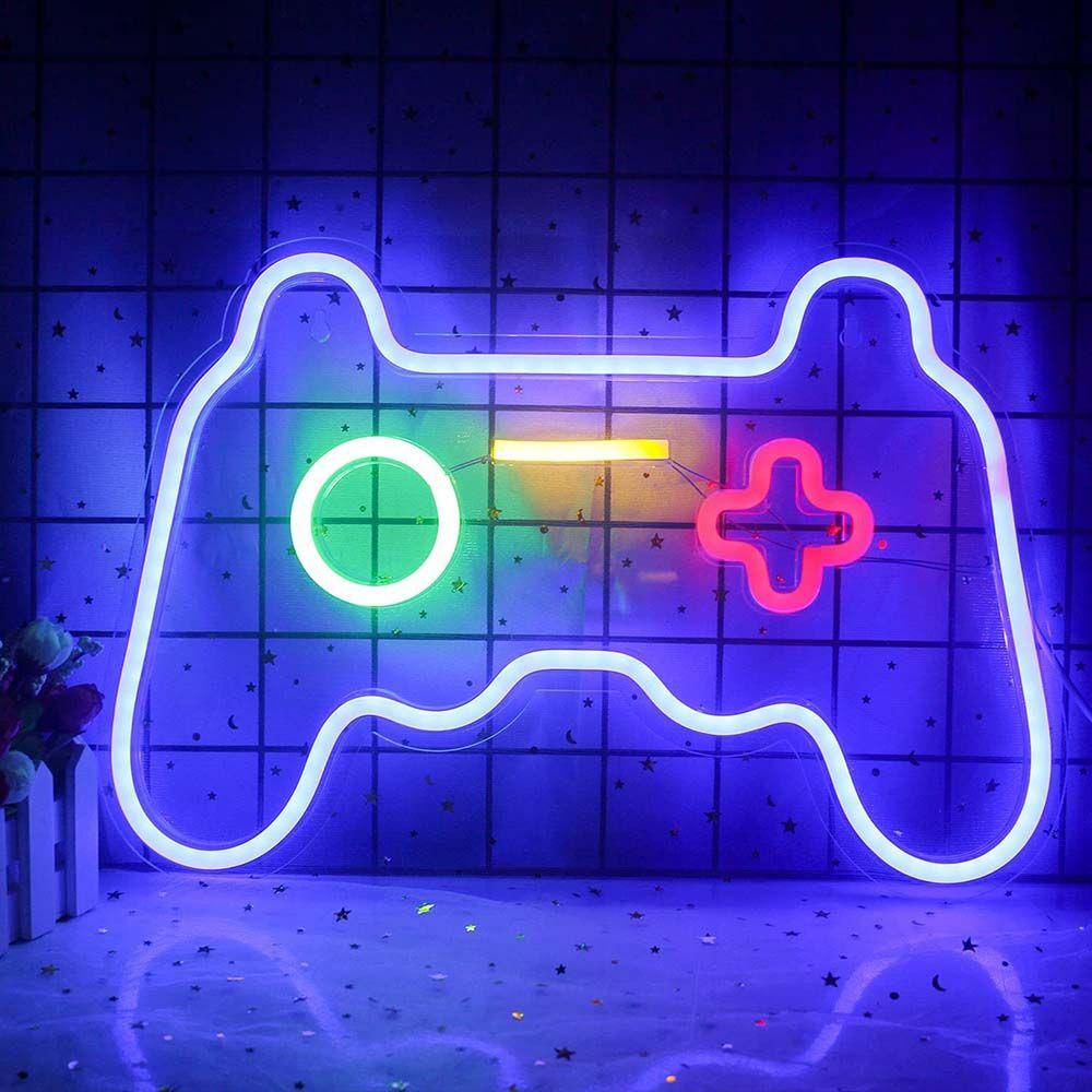 Đèn LED Neon Hình Tay Cầm Chơi Game Thiết Kế Mới Treo Tường Trang Trí Nghệ Thuật