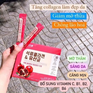 Bột Collagen Uống Lựu Đỏ Bio Cell Hàn Quốc