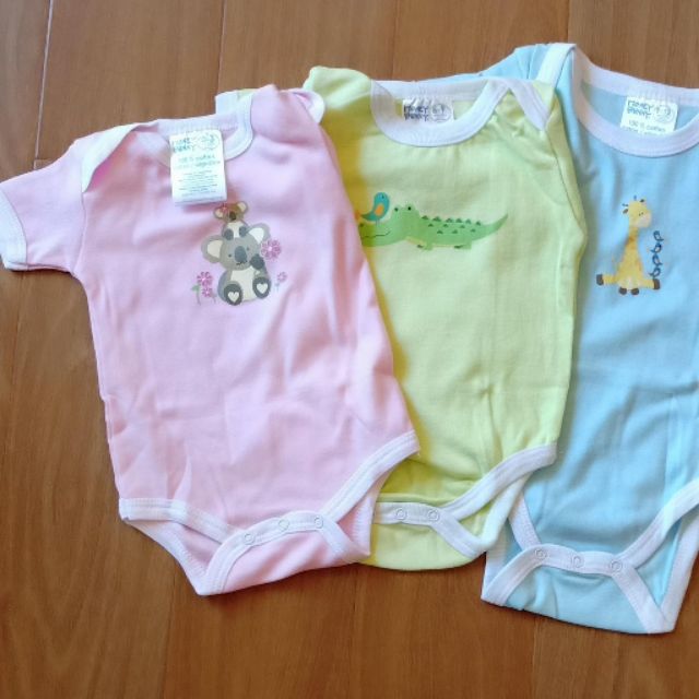 Bộ liền quần ngắn Bodysuit 100% cotton Honey Bunny