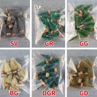 Set 12 cây thông mini dùng trang trí giáng sinh