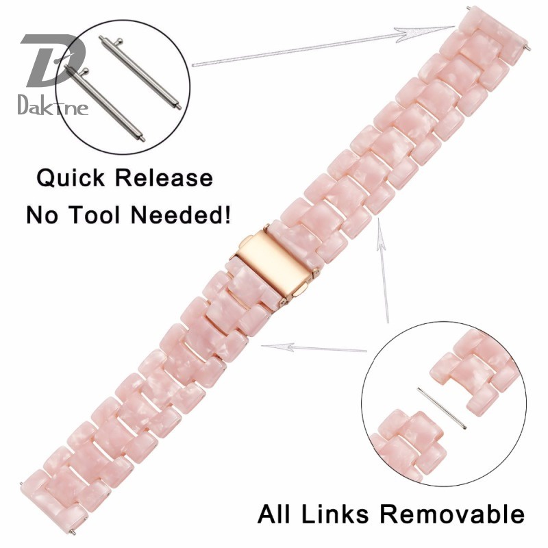 Dây đeo bằng sứ cho đồng hồ thông minh Samsung Galaxy 42mm 46mm Active 2 40mm 44mm