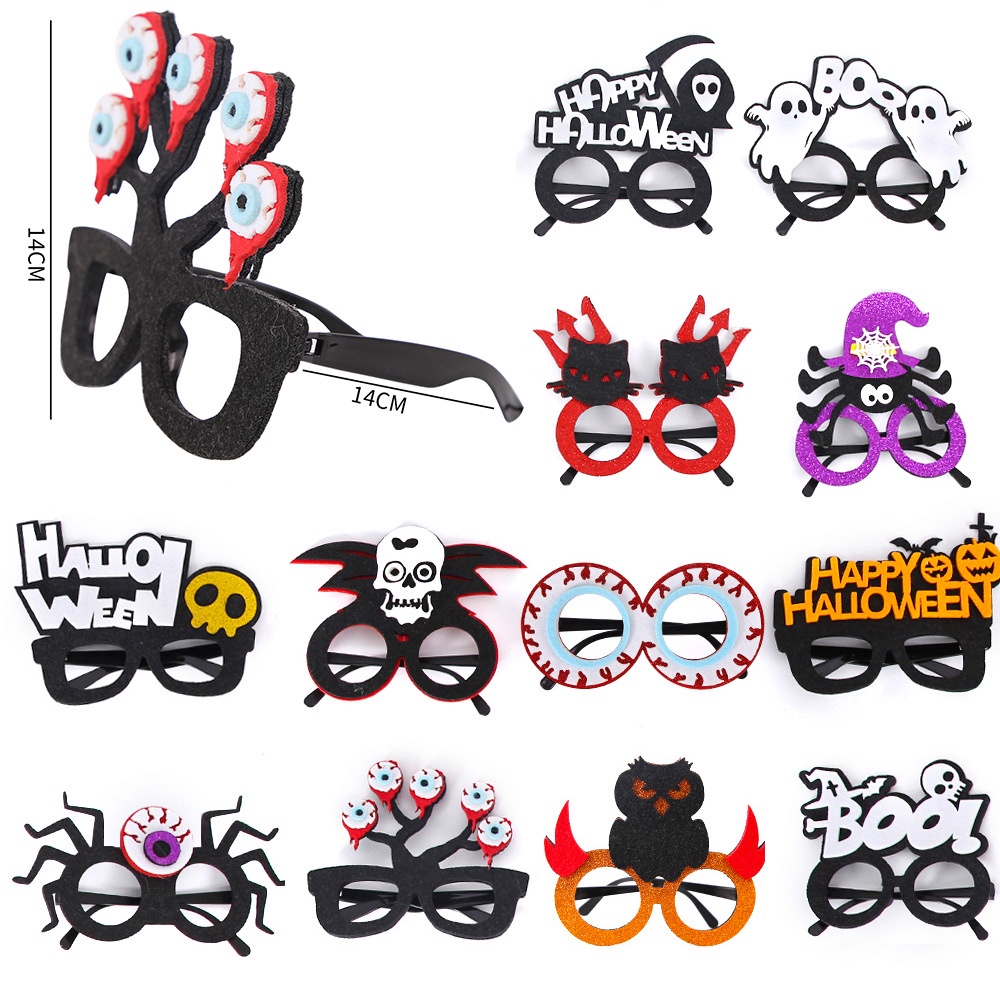 Mắt Kính Hóa Trang Halloween Hình Bộ Xương Độc Đáo