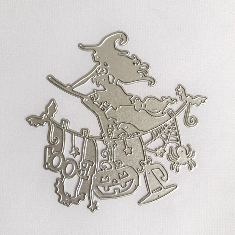 Khuôn Cắt Giấy Làm Từ Kim Loại Hình Halloween Trang Trí Scrapbook