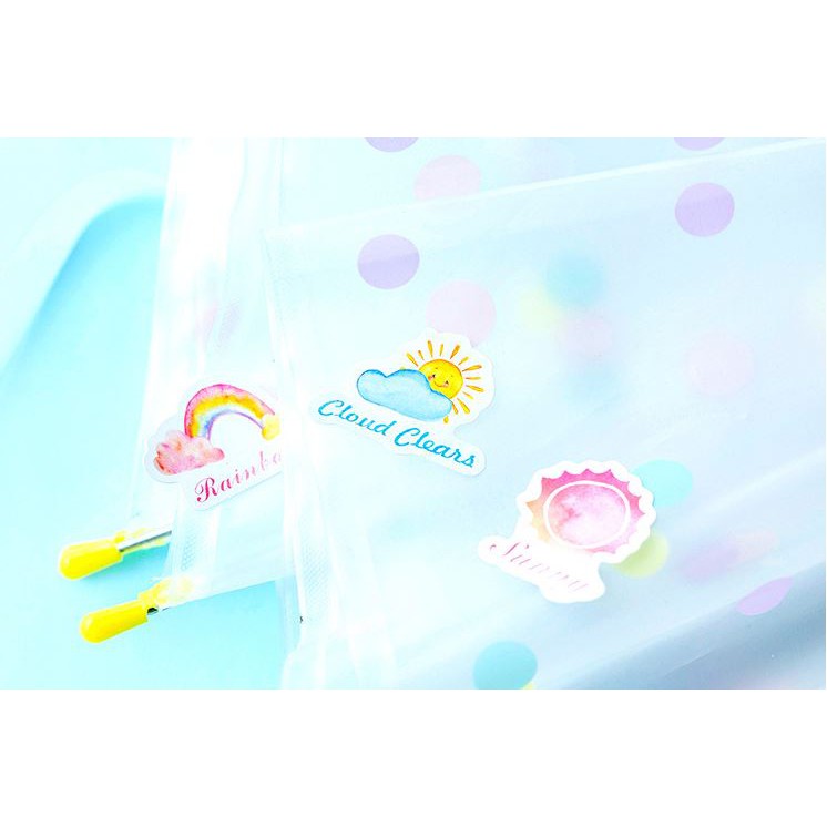 Bộ 45 Sticker Hàn Quốc hình Bầu Trời dán trang trí E22