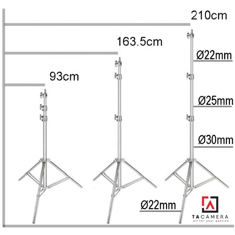 Chân Đèn Inox Qihe J220s