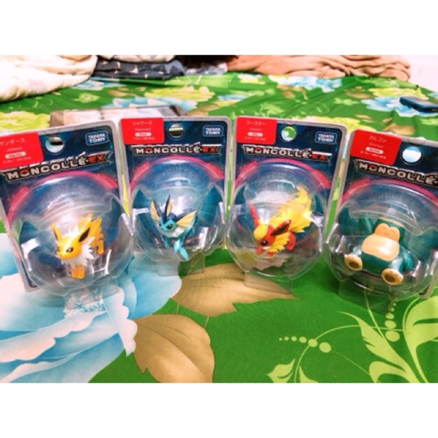 Mô hình tĩnh Moncolle EX Gyarados, Lapras, Jolteon, Vaporeon, Flareon, Snorlax chính hãng
