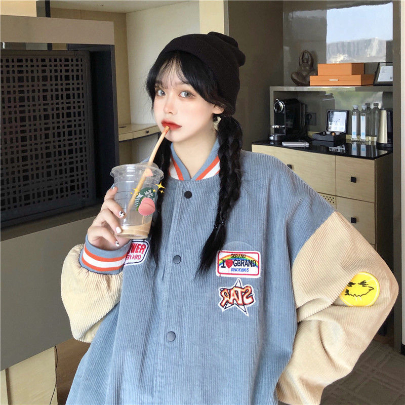 Áo Khoác Bóng Chày Thời Trang Cá Tính Cho Nữ