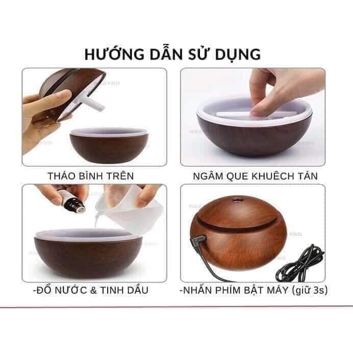 ĐÈN XÔNG TINH DẦU GỖ (vừa trang trí, vừa đuổi côn trùng)