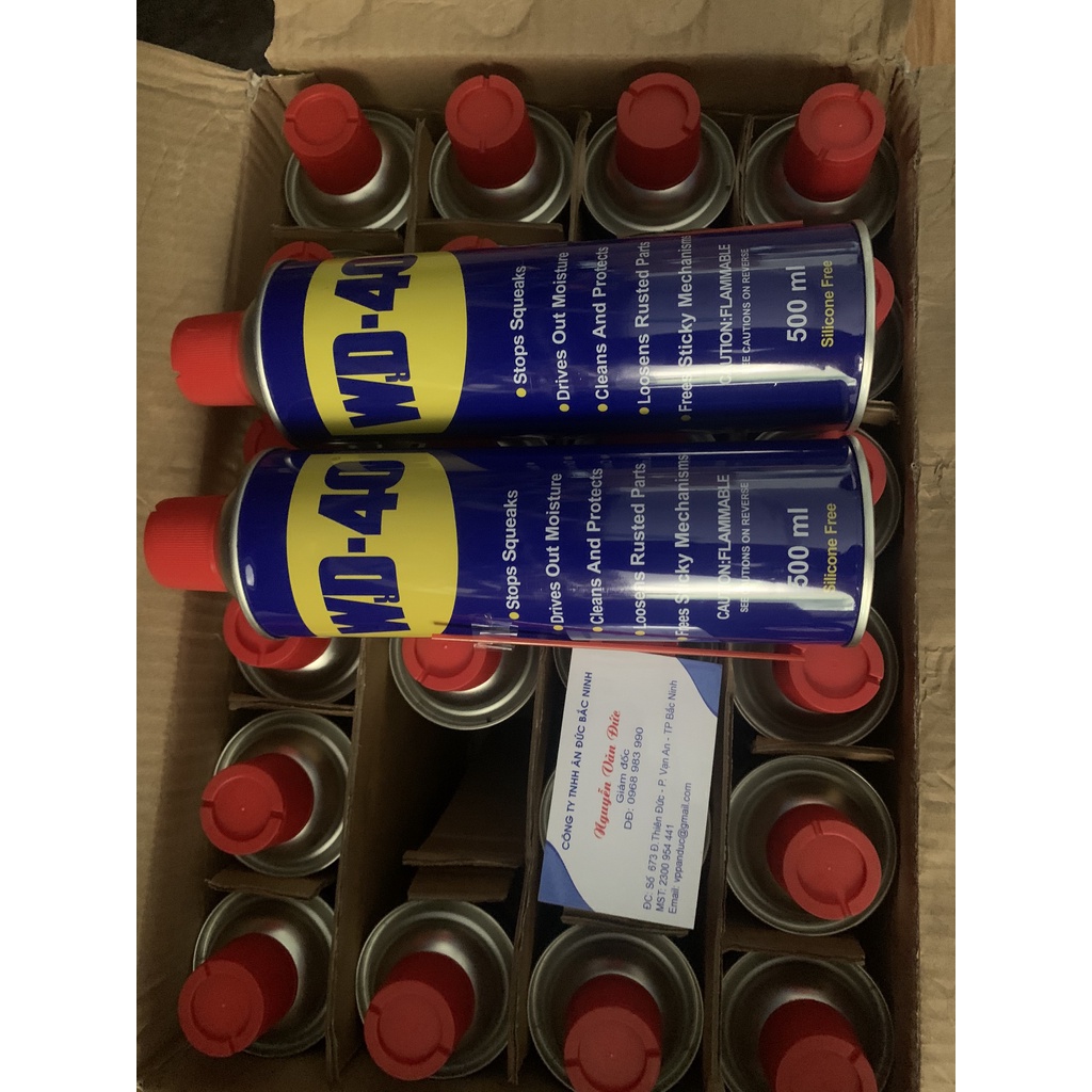 Chai xịt Bôi trơn Làm sạch Chống ẩm Chống rỉ sét WD40 500ml