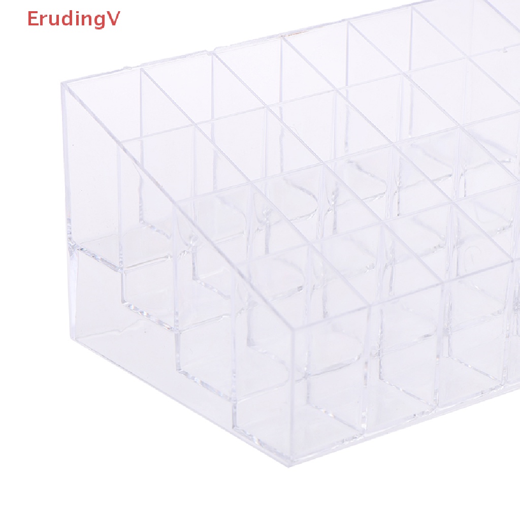 Hộp Nhựa Acrylic 24 Ngăn Trong Suốt Trưng Bày Son Môi / Sơn Móng Tay