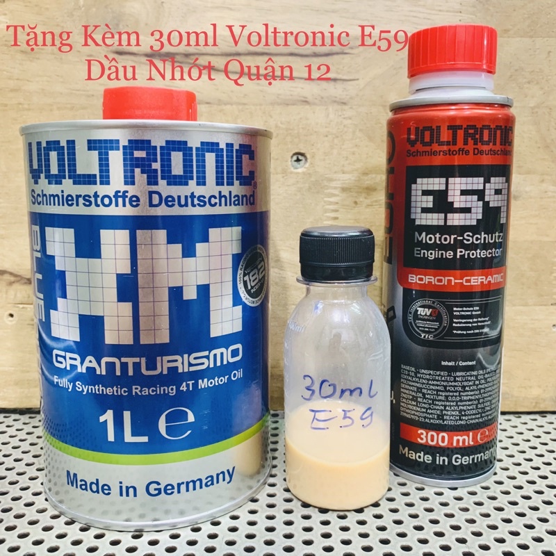 Nhớt Cao Cấp Biến Thiên Voltronic XM Blue Tặng 30ML Voltronic E59 Phủ Sứ Ceramic Động Cơ