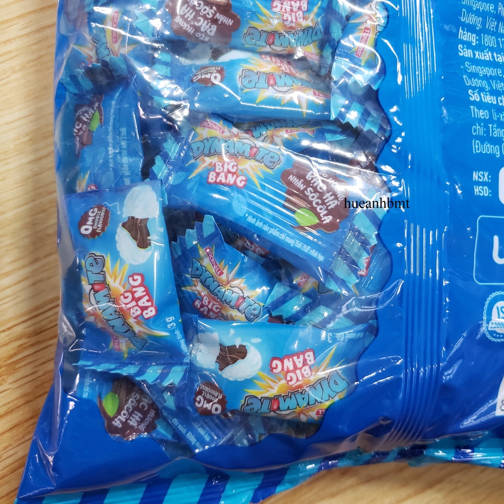 Kẹo Dynamite BigBang Bạc Hà Nhân Socola gói 330g