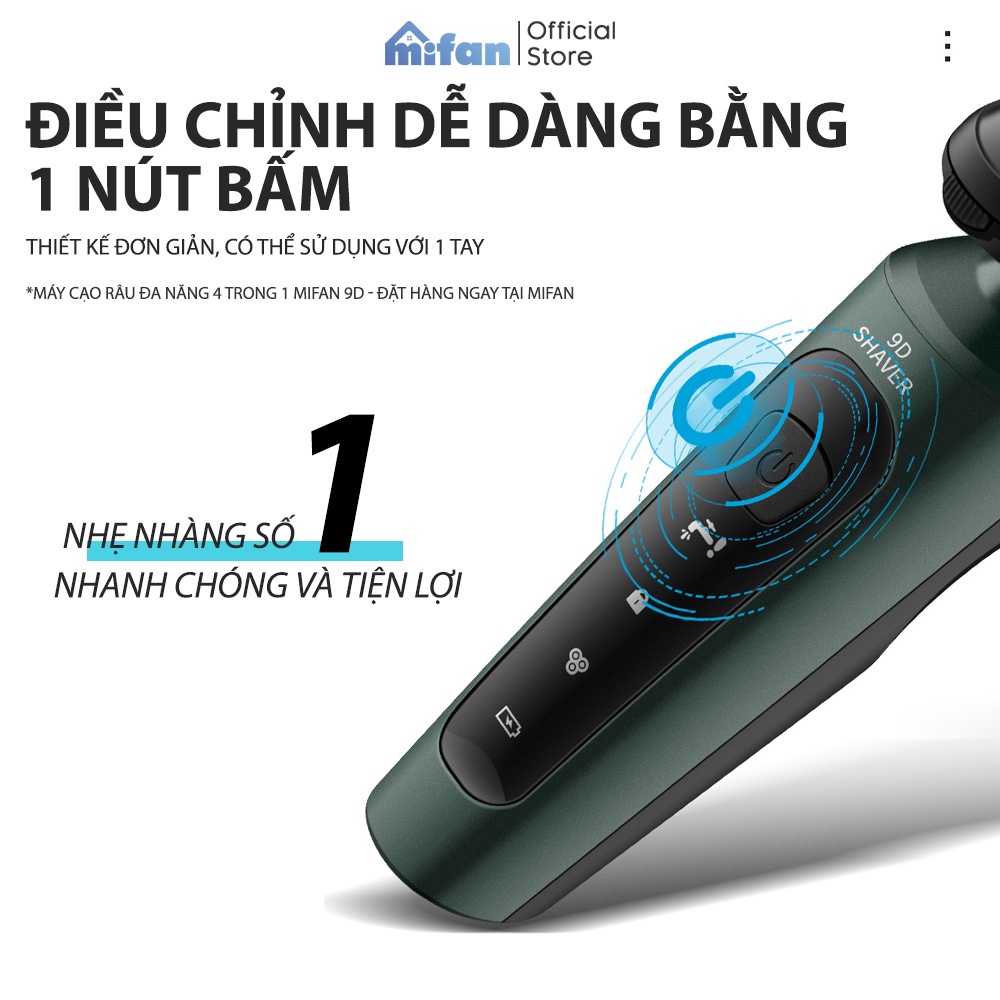 Máy Cạo Râu 9D Shaver 4in1 Tặng Kèm 6 Phụ Kiện  Chính Hãng Digitech - Máy Cạo Râu 3 Lưỡi Mini