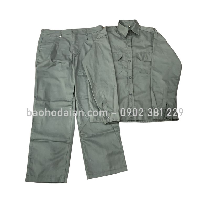 Quần áo đồng phục công nhân vải kaki 65/35 thấm hút mồ hôi