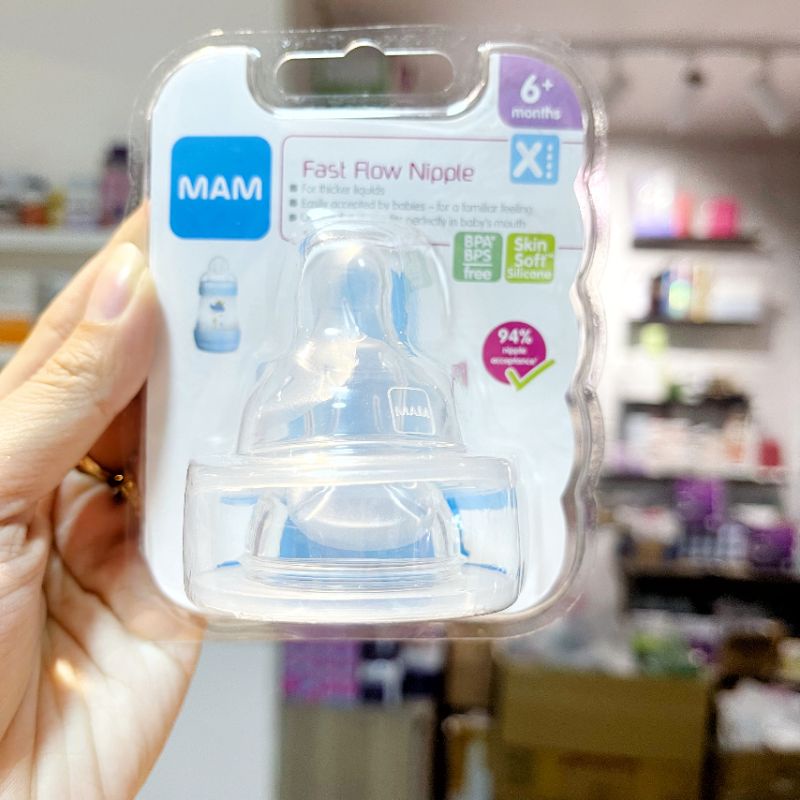 Núm ti thay thế bình sữa MAM