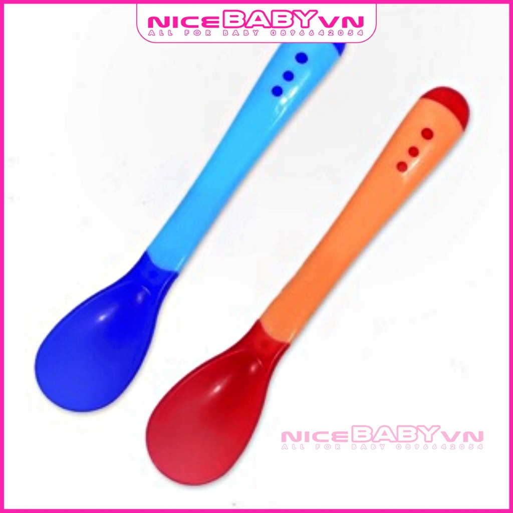 Thìa Báo Nóng Cảm Ứng Nhiệt Cho Bé Độ Mềm Vừa Phải NiceBabyVn
