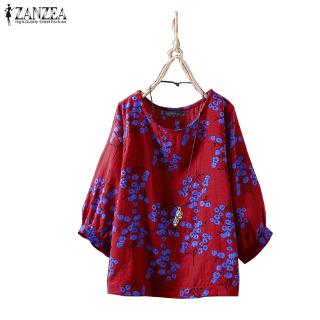 Áo Voan ZANZEA Dành Cho Nữ Tay Lửng Thời Trang