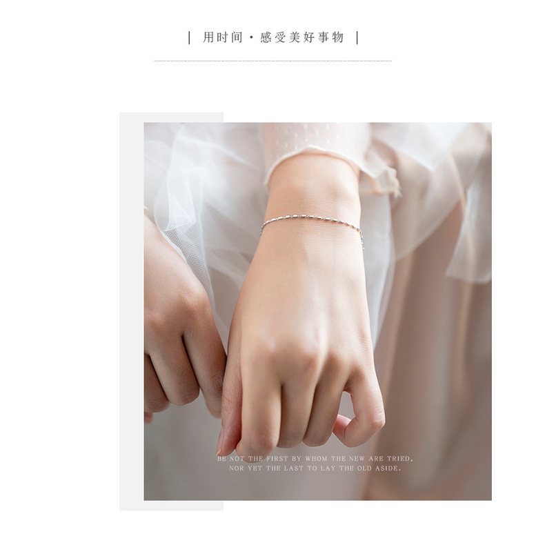 [Hàng Mới Về] Vòng Đeo Tay Thiết Kế Mặt Vuông Phong Cách Mori Cá Tính Đơn Giản Cho Nữ