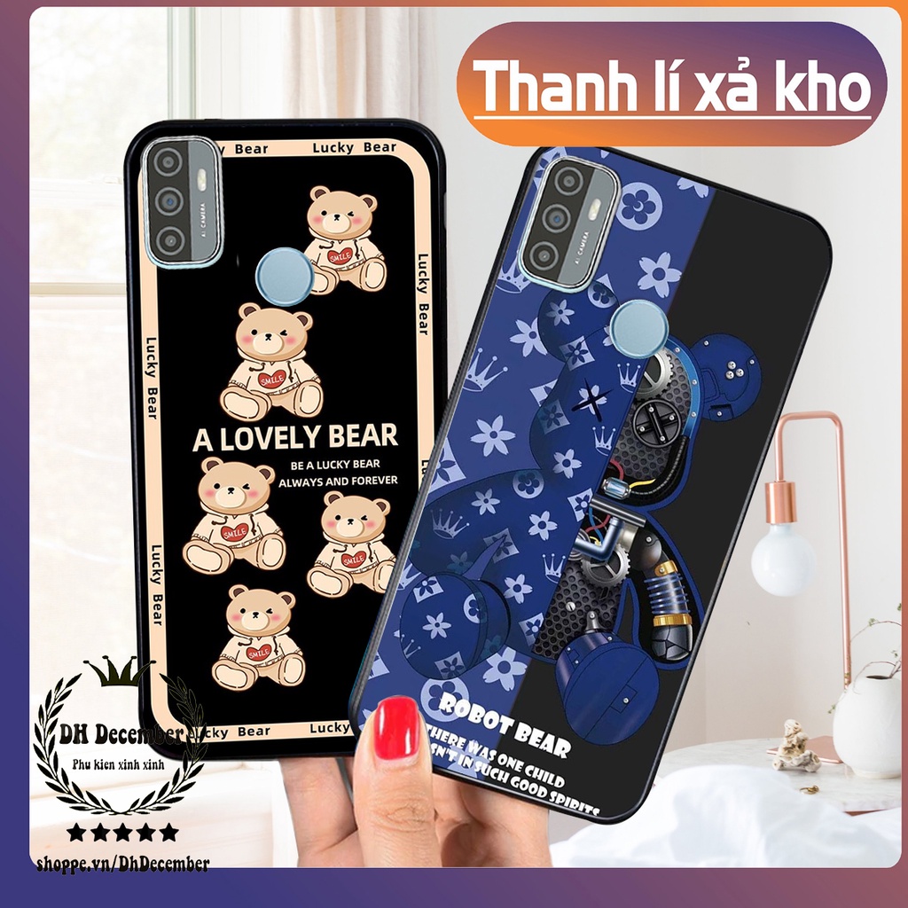 Ốp lưng Oppo A53 in hình 3D lucky, gấu Brick xinh xắn - KHÔNG NÊN BỎ LỠ
