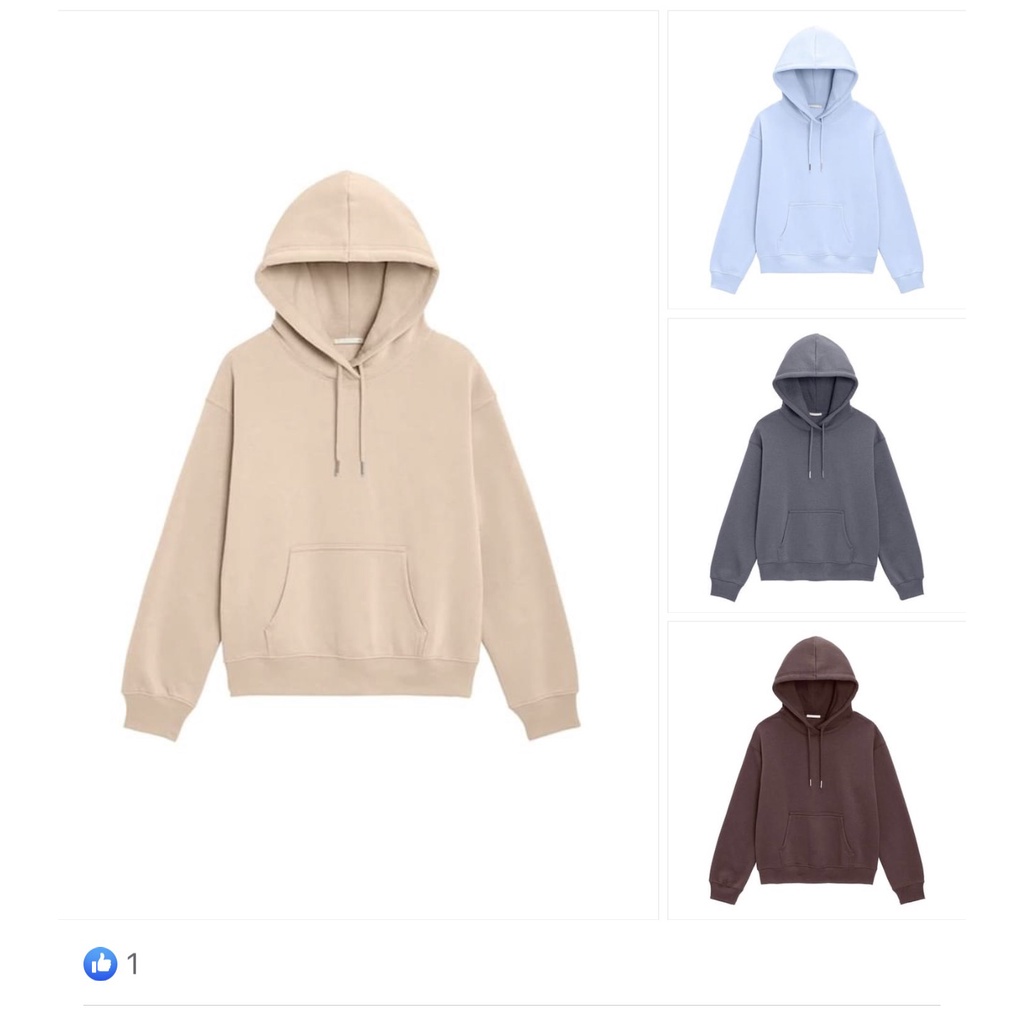 Áo hoodie nữ màu xám mềm mại, dày dặn, lót nỉ bên trong ấm áp ChiDu - TA030