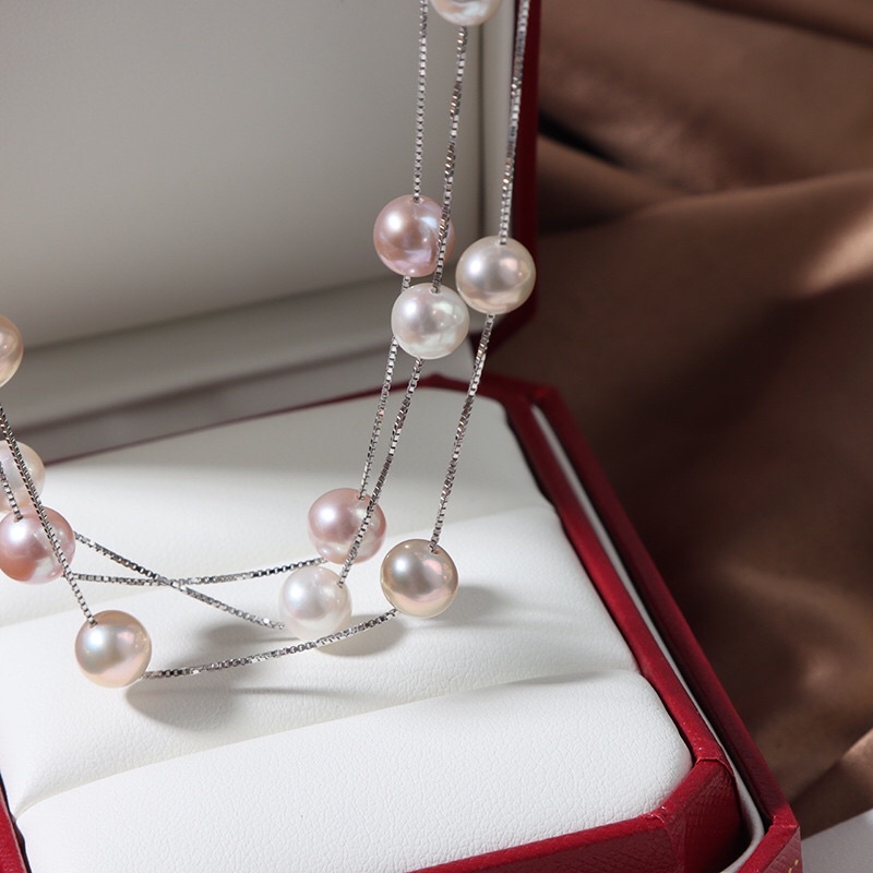 Dây chuyền bạc 925 mix hạt nhỏ