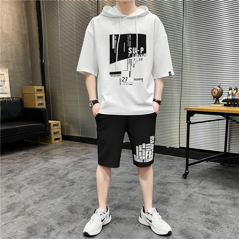 MẪU ĐẸP  Bộ thể thao nam nữ có nón, quần áo mùa hè phong cách unisex mạnh mẽ cá tính chất liệu thun lưới mè mềm mát