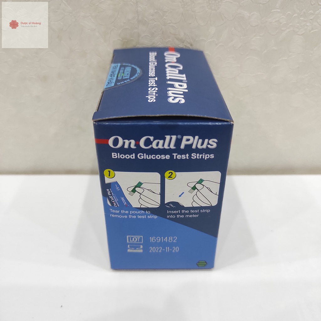 QUE THỬ ĐƯỜNG HUYẾT ON-CALL PLUS HỘP 25 QUE RỜI