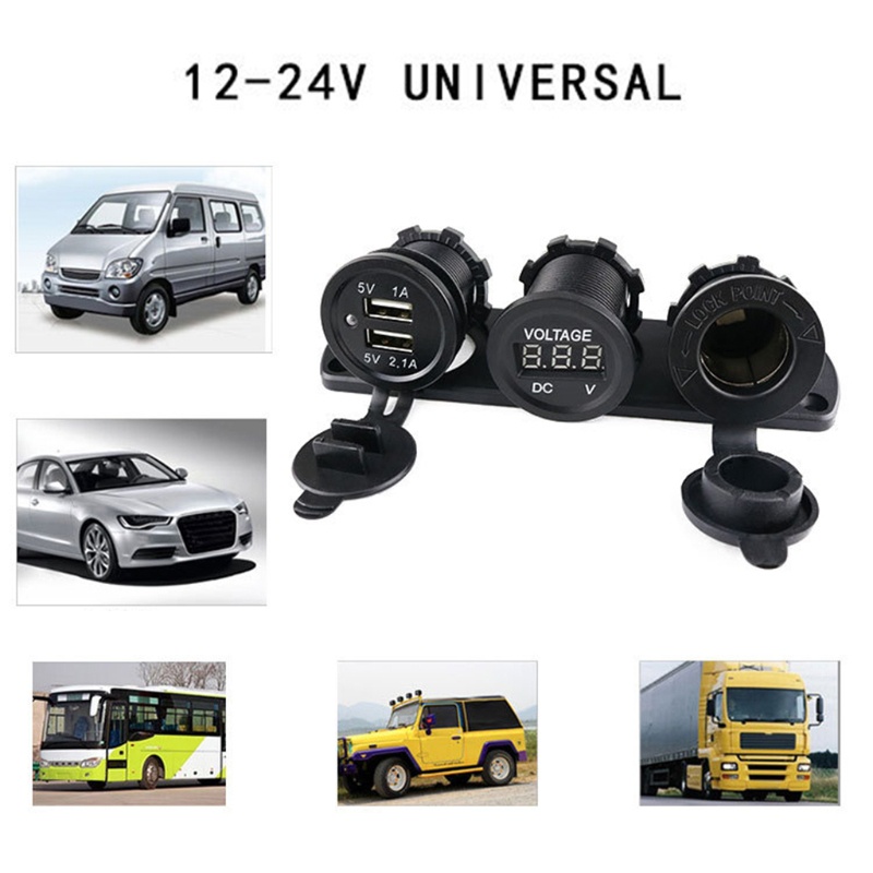Tẩu Sạc Xe Hơi / Xe Tải Cổng USB Kép Chất Lượng Cao